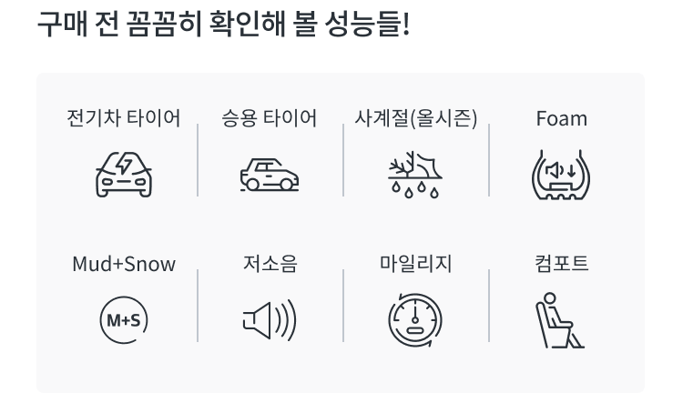 한국타이어 키너지 AS EV 성능