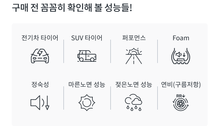 한국타이어 아이온 evo SUV 성능