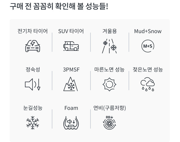 한국타이어 아이온 icept SUV 성능